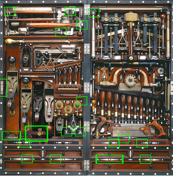 Magnificent 19th-Century Tool Box Designed To Hold 300 Tools 2