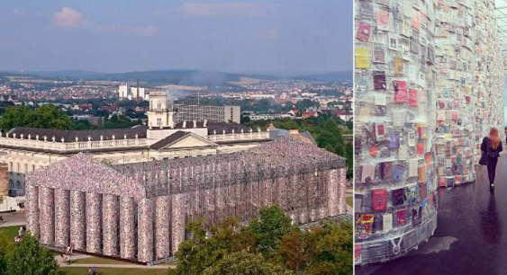 Artist Creates Incredible Replica Of Parthenon Out Of 100 Thousand Banned Books 2