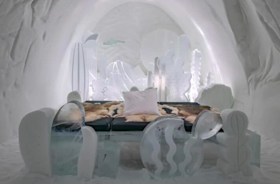 Largest Hotel Constructed From Ice Features Brand New Scenery And Sculptures
