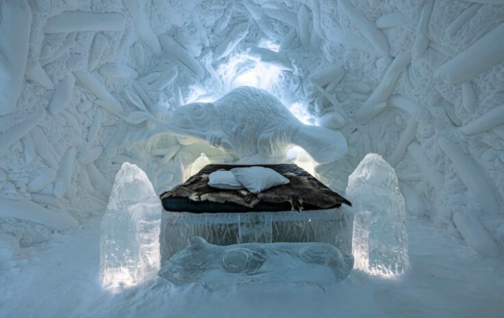 Largest Hotel Constructed From Ice Features Brand New Scenery And Sculptures