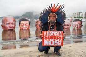 G20 Leaders Heads Displayed In Protest Against Climate Change 2