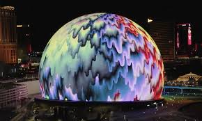 Incredibly Drippy Hypnotic Artwork Covers The Entire Giant Sphere In Las Vegas Creating Mesmerising View 2