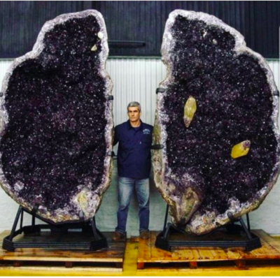 Gigantic 22 Feet Tall Amethyst Geodes Discovered In Uruguay