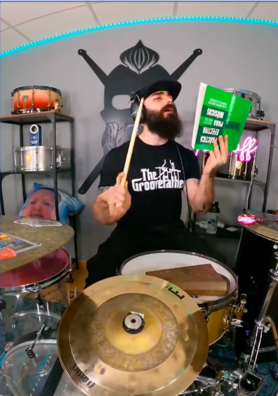 Drummer Effortlessly Plays Heavy Riffs With One Hand
