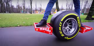 Engineer Builds Custom Formula OneWheel Board With One Tire