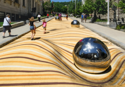 Flat Street In Montreal Is Visual Playground That Looks Like Undulating Sand Dunes