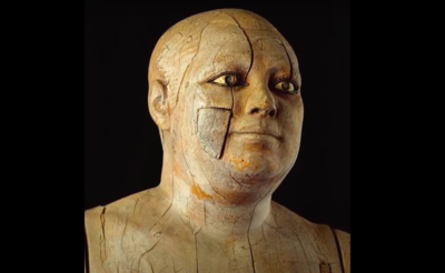 Incredible Ancient Egyptian Wood Face Statue With Rock Crystal Eyes Shows Amazing Craftsmanship Of That Time