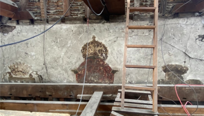Lost Tudor Paintings Discovered In The Walls Of Cambridge University