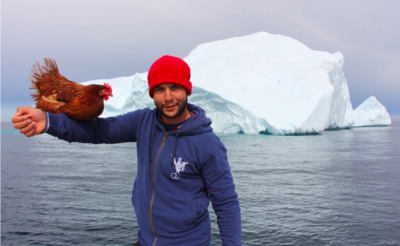 A Man And His Best Pest Chicken Takes On The Long Adventure Around The World