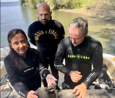 Three Thousand Year Old Sculpture Discovered With Human Fingerprints At The Bottom of a Lake In Italy