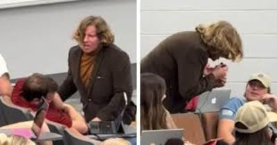 College Professor Wakes Sleeping Students By Performing EMO Song