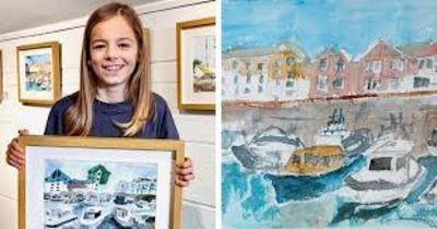 8-Year-Old Artists Opens Very First Solo Art Exhibition