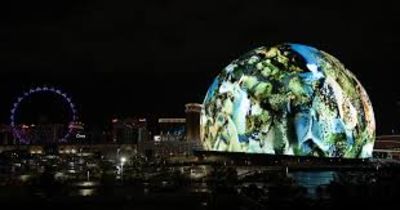 Incredibly Drippy Hypnotic Artwork Covers The Entire Giant Sphere In Las Vegas Creating Mesmerising View