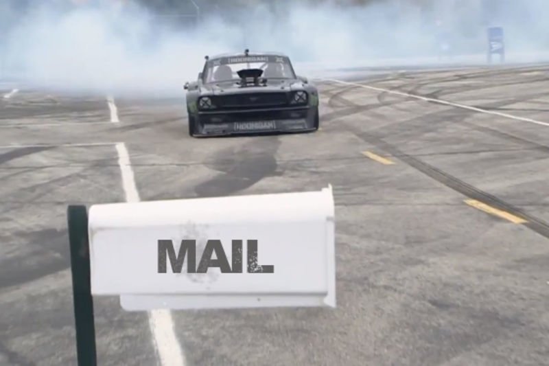 Video: Rally Driver Ken Block Shows Postal Service How To Get Sh*t Done! 1