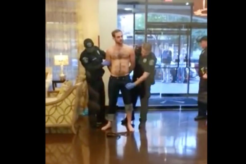 Video: Cop Mistakes Arrested Mans Erected Penis For A Weapon And Makes The Error Of Grabbing It... 1