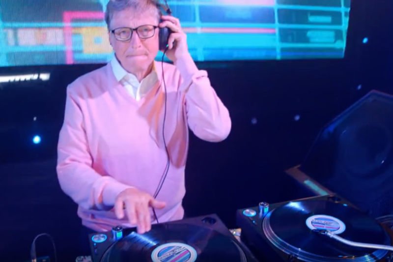 Video: Bill Gates Spinning The Decks And Breaking It Down On The Dance Floor To Help Promote Gatesletter.com 1