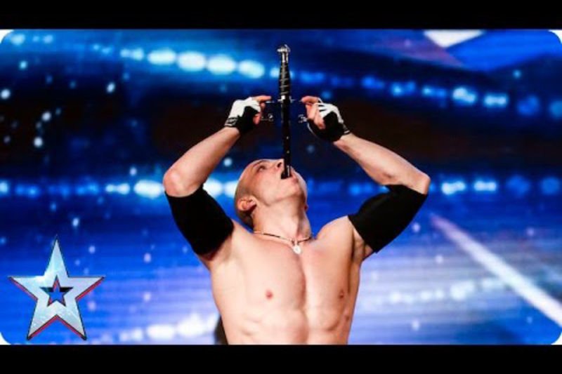Video: Crazy Sword Swallower Goes On Britain's Got Talent And Makes All The Judges Cringe In Fear! 1