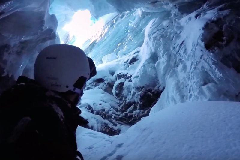 Video: Watch This Gopro Footage Of A Skier Falling Down A Crevasse 1