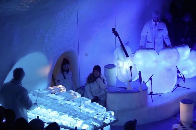 Video: Music Hall Inside A Cave In The Arctic 1