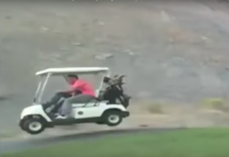 Video: How Guys Really Drive Golf Carts 1