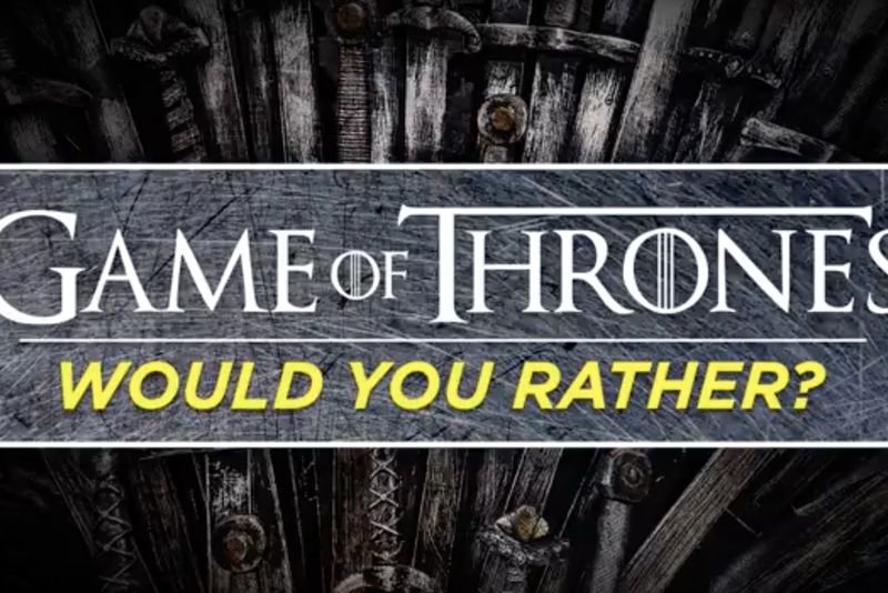 Video: Game Of Thrones ' Would You Rather Game! 1