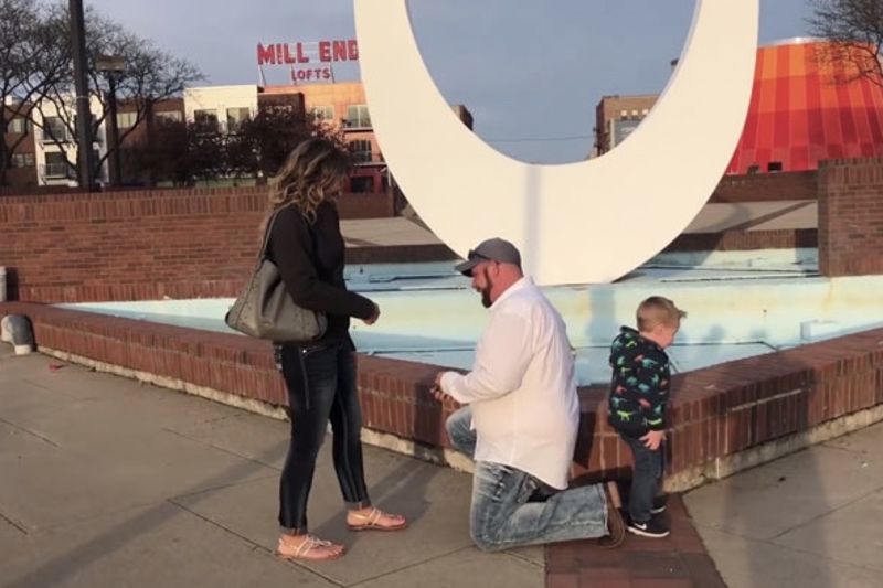 Video: Little Boy Take The P!ss Out Of A Marriage Proposal 1