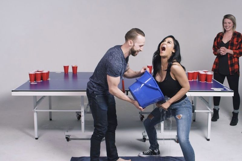 Couples Play Fear Pong! 1