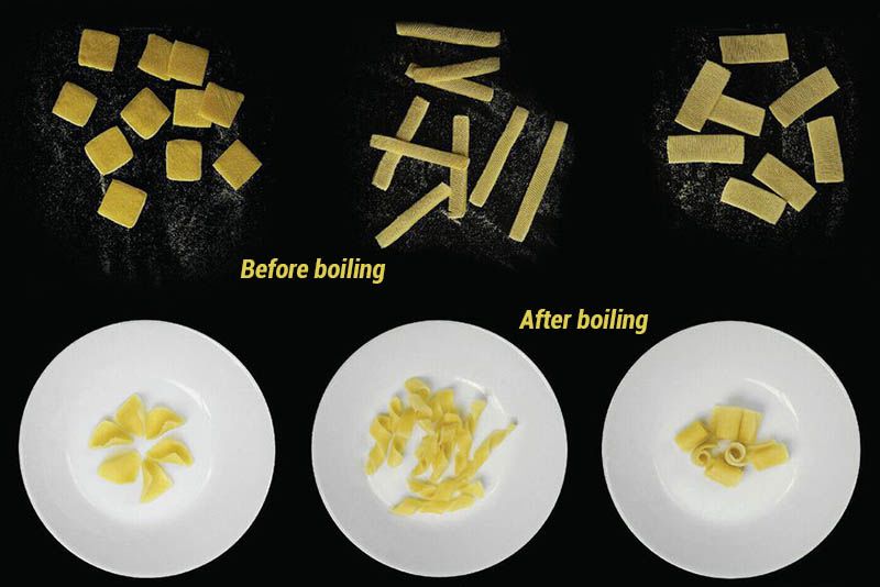 Scientists Invents Flat Pasta That Turns Into 3D Shapes When Cooked 1