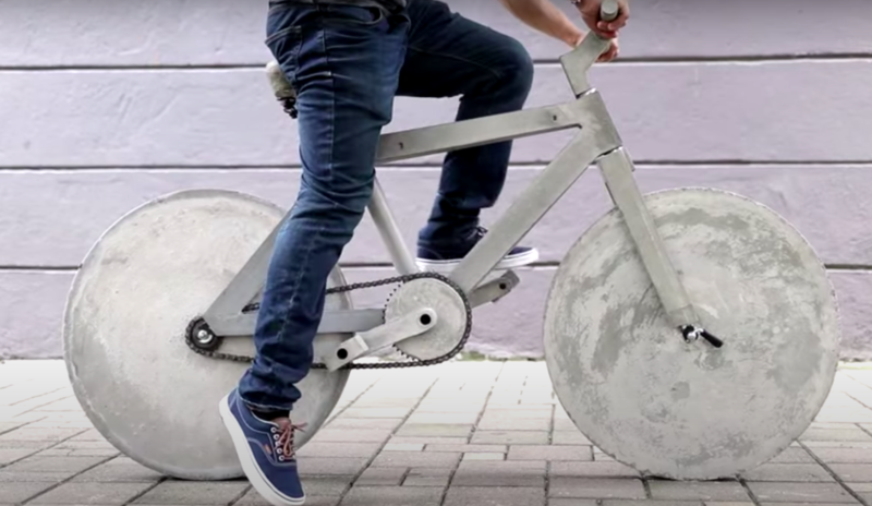 Mind-blowing Fully Functional 130KG Concrete Bicycle 1