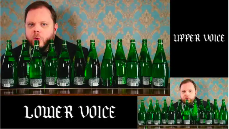 Pianist Plays Classical Bach 2 Part Invention On Homemade Bottle Organ 1