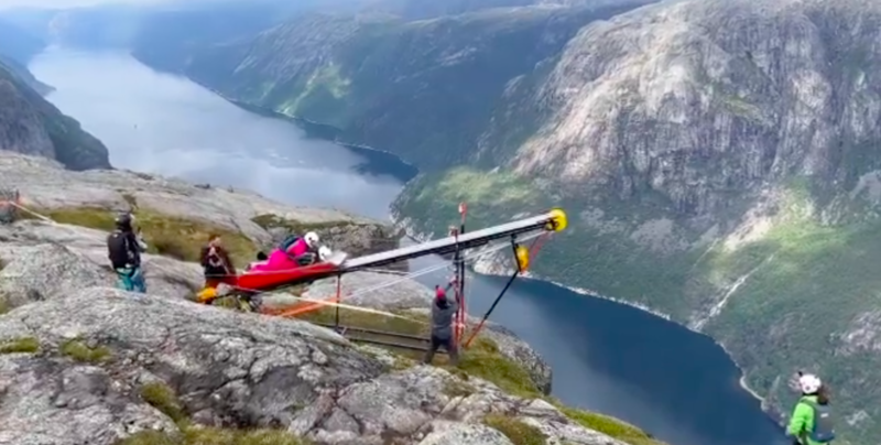 Base Jumper Launched From Catapult Like Human Cannonball 1