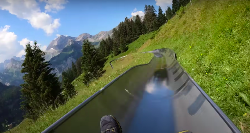 Breathtaking POV Footage Of Mesmerising Swiss Mountain Coaster 1