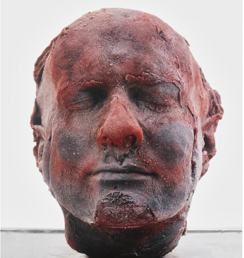 Artist Create Frozen Self Portrait Sculptures Using His Own Blood 1