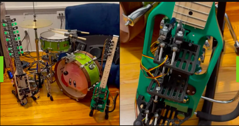Robotic Band Performs Classic Nirvana Hit Song 1