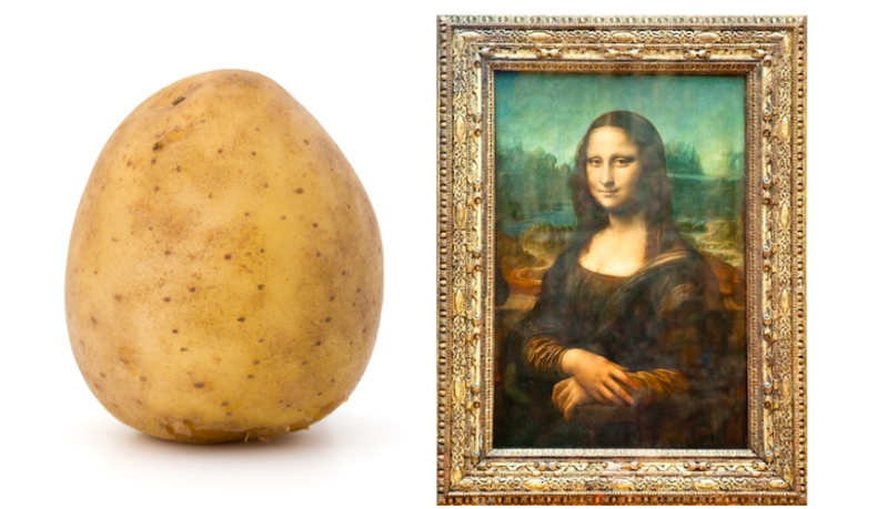 Artist Recreates The Famous Mona Lisa As Edible Potato Masterpiece 1