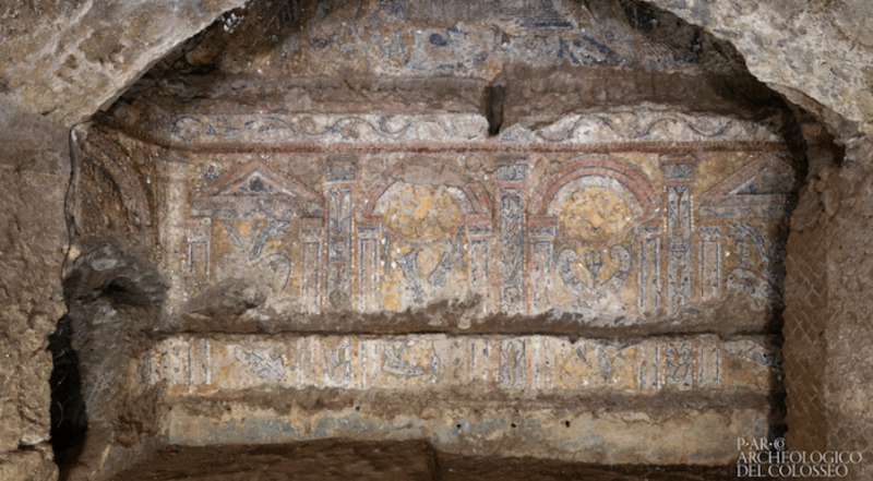 Beautiful 2000-Year-Old Mosaic Made From Glass, Shells And Tiles Discovered Near Colosseum 1