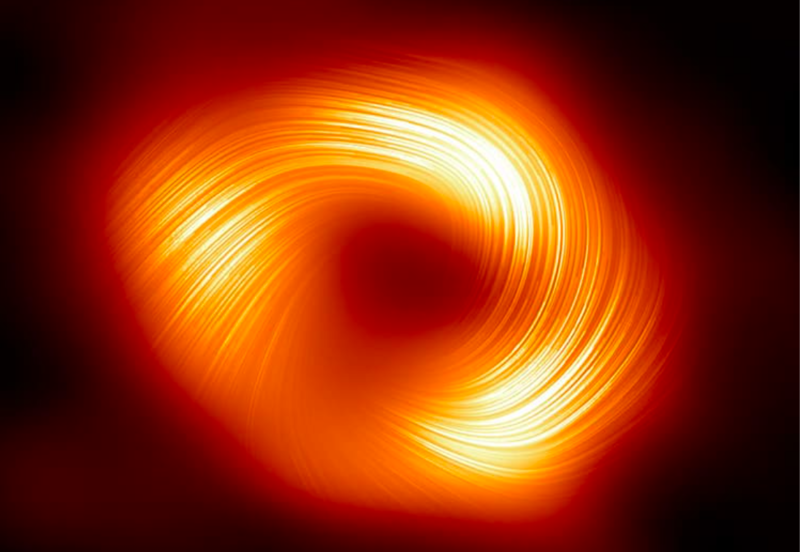 Image Captures The Mesmerising Magnetic Field Of Black Hole In The Milky Way 1