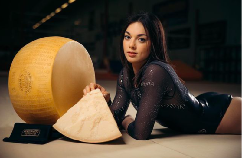 Italian Gymnast Goes Viral For Parmesan Sponsorship 1