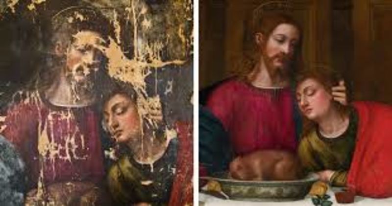 Incredible Painting Of The Last Supper From a Nun Has Been Restored by All Female Experts 1