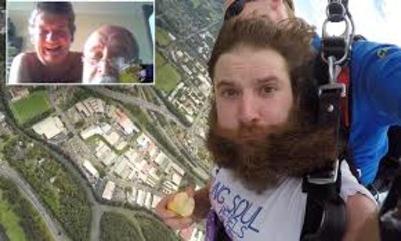 Skydiver Surprises His Parents With a Video Call Mid Sky Diving Session 1
