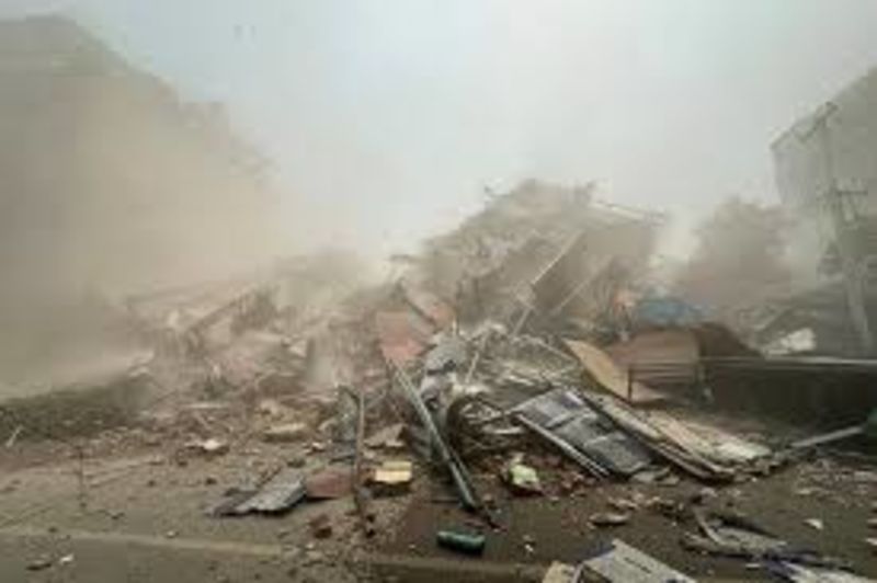 Massive Destruction By 7.7 Magnitude Earthquake That Struck Myanmar Caught On Video 1