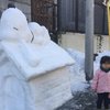 Video: When Facing The Inconvenience Of Snow, Make Art! 3