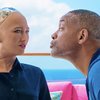 Video: Will Smith Went From Slaying Robots To Kissing Them?