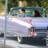 Kendall Jenner In Her Convertible Vintage Cadillac