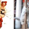 Funny Cats Poses Like Pin Up Girls