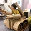 Japanese Artist Creates Impressive Sculptures Out Of Old Amazon Cardboard Boxes