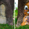 Street Artist Makes Boring Landscapes Come To Life As He Transforms Them Into Playful Characters