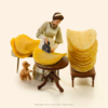 Artist Crafts Miniature Figures To Create Scaled-Down 'Star Wars' Scenes