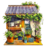 Artist Illustrates Japanese Storefronts With Whimsical Cozy Decorations