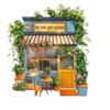 Artist Illustrates Japanese Storefronts With Whimsical Cozy Decorations